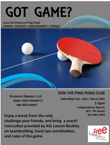 Library Ping Pong